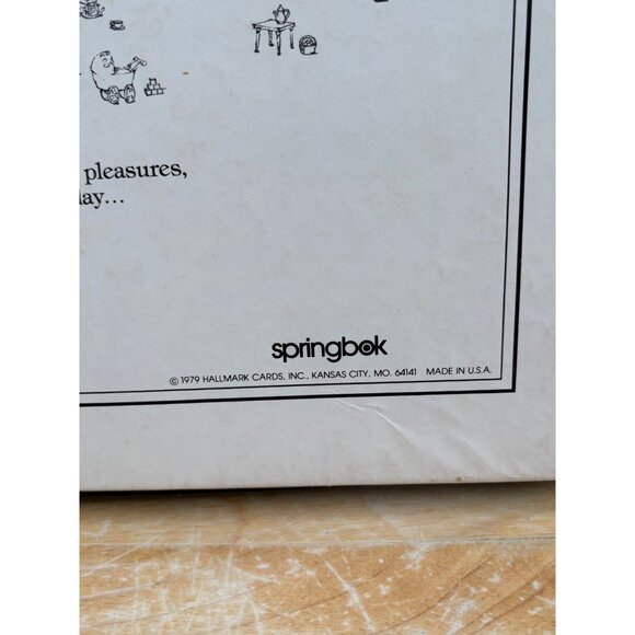 Springbok "Pieces Of Time" Jigsaw Puzzle 500+ Pieces Vintage 1979 Hallmark Cards - Picture 6 of 6